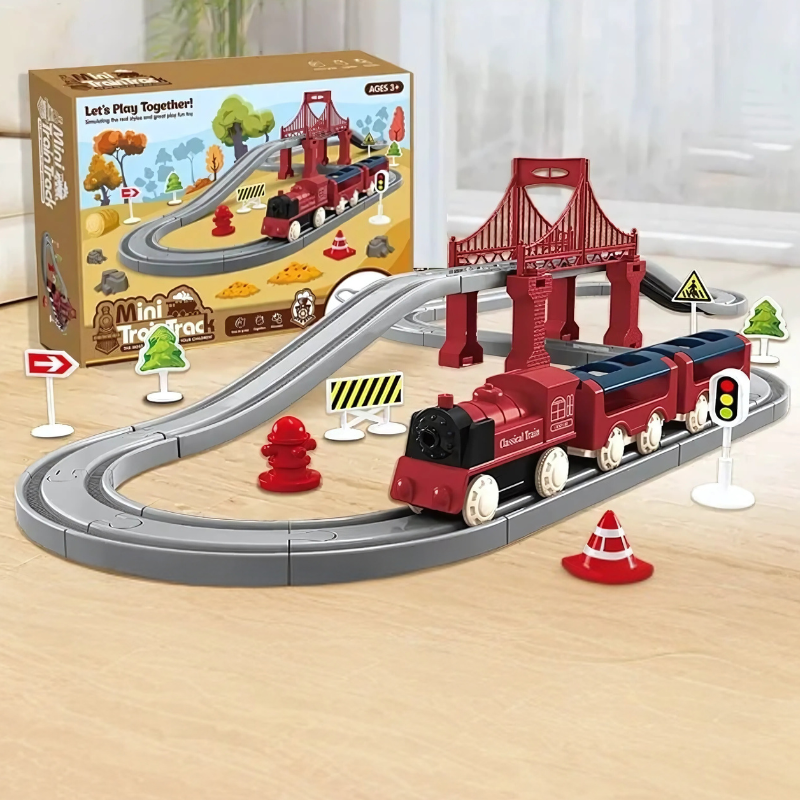 TrainTrek – Build & Play Electric Train Set for Kids — Morgan's Minis